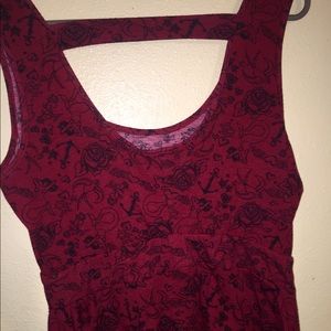 Mermaid & Swallow Graphic Design Dress